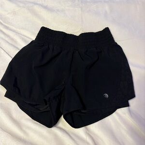 Double Lined MPG Black Women's Athletic Shorts
